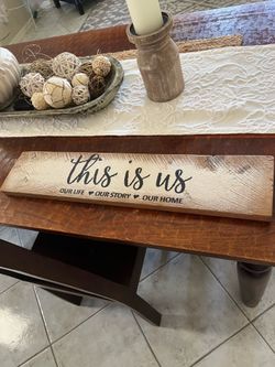 Wooden sign
