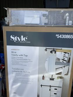 Bathroom Sink and Mirror