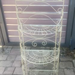 Metal Foldable 3-Tier Shelf Stand