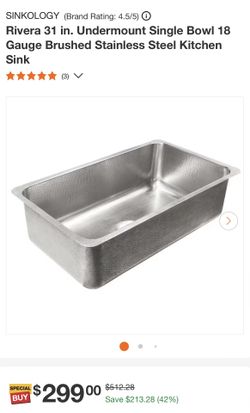 Sinkology Undermount Stainless Steel