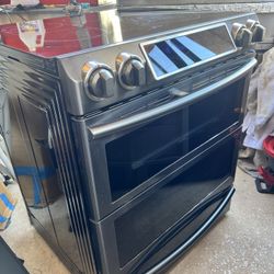 Samsung Elite Glass Top Range Double Door Oven For parts Only