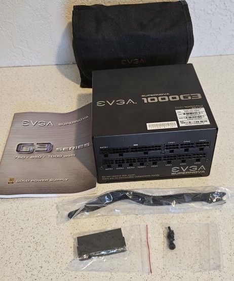 EVGA 1000w G3 ATX PSU 80+ Gold Certified