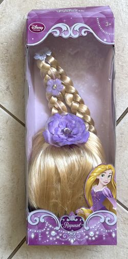 Disney Rapunzel Dress With Wig Size 7-8