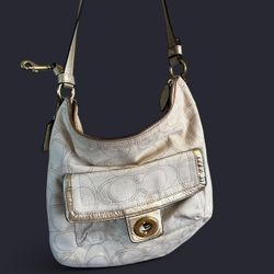 Coach Signature Canvas Penelope Shoulder Bag