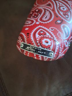 Vintage NOS schwinn red bandana seat