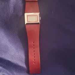 Kenneth Cole Leather Digital Watch 