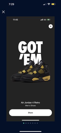 Jordan 4 Thunder SZ 12