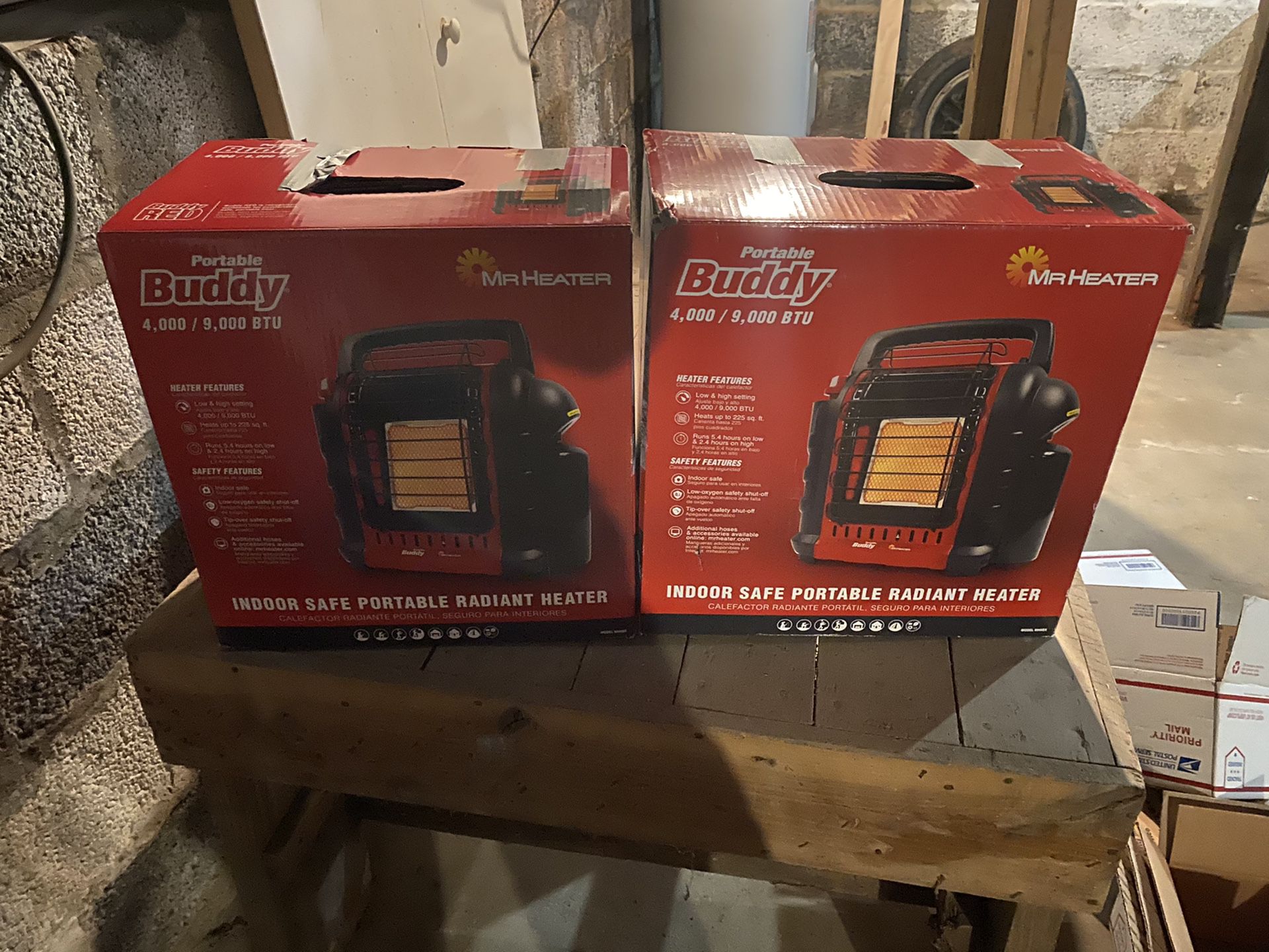 2 portable Buddy heaters