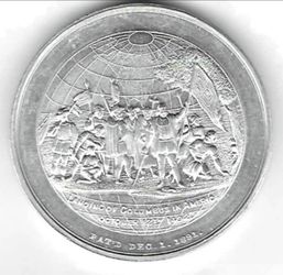 1893 Chicago World  expo medal