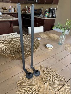 Black wall candle holder