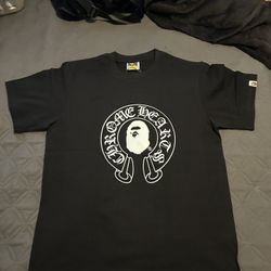 Black Chrome Hearts Bape Tee