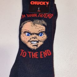 CHUCKY 1 Pair crews Sox your friend to the end Size: 10-13 Shoe Size: 6½-12