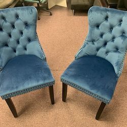 Blue Or Yellow Dining Or Accent Chairs 