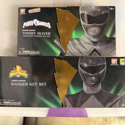 Power Rangers Exclusive SDCC NYCC Ranger Key And Dino Charger Sets Complete