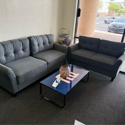 Sofa and loveseat set