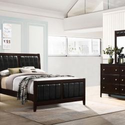 Carlton 4-piece Full Bedroom Set Cappuccino