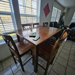 Comedor 6 sillas altas