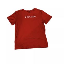 Shein Sz M Men Graphic Tee shirt Red