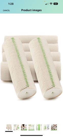 SPA SLENDER 6-inch x 15 ft Elastic Wrap - Compression Bandage with Self Grip Closures on Both Ends – Non-Latex Bandage Elastic Wrap for Injuries and S