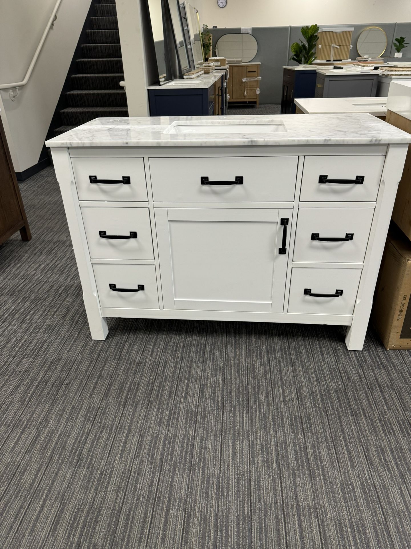 48” Bathroom Vanity In White