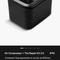 Brand New, Never Used, Tesla Air Compressor + Tire Repair Kit 3.0