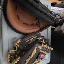 Baseball Mitten & Glove 10.5 All Leather $30 Each