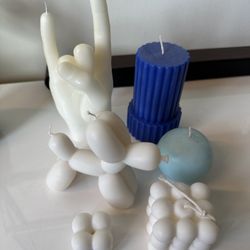 Assorted decor candles 
