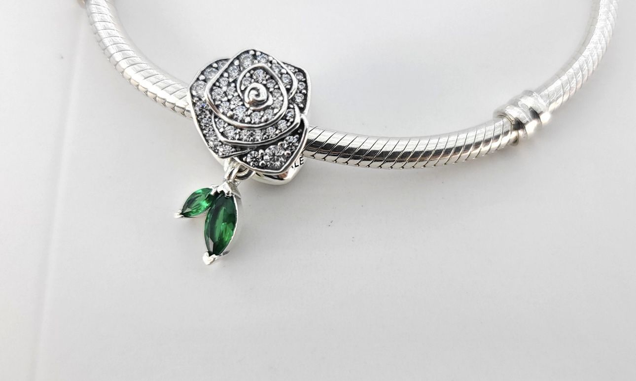 Pandora Sparkling Rose in Bloom Charm