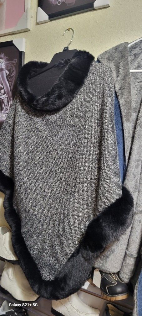 Pull Over Poncho Sweater