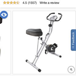 Exerpeutic Upright Folding Bike with Airsoft Seat