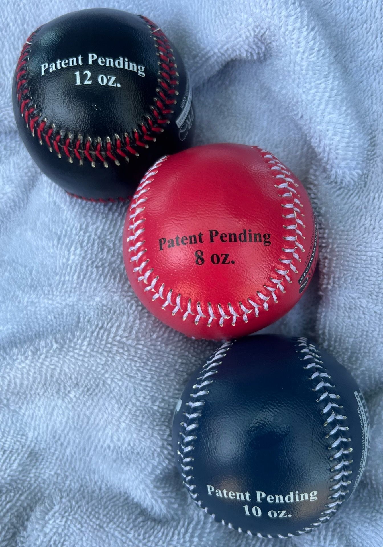 Set of 3 Throw Pro Weighted Training Baseballs