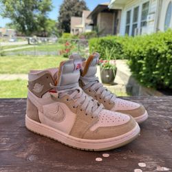 Nike Air Jordan 1 High Zoom Comfort Olive Aura CT0979 102 Women's US  6.5