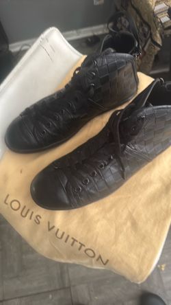 Louis Vuitton Black Leather Sneakers