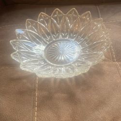 Federal Carnival Glass Petal Bowl