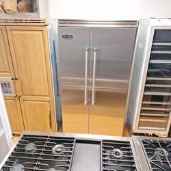 Viking Refrigerator 42" Built In Side By Side 