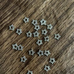 metal shape star beads for jewelry making