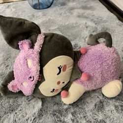 Kuromi sleeping plush