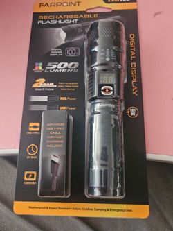 RECHARGEABLE FLASHLIGHT 500 LUMENS