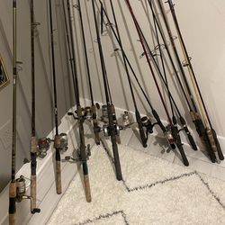Fishing rod combos    $25 each