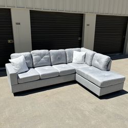 New Light Gray Sectional Couch 