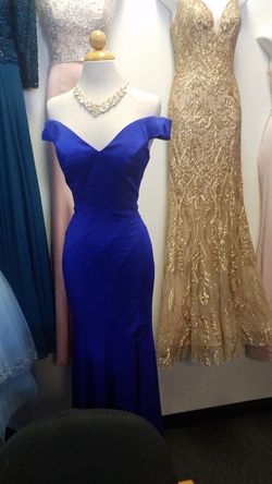 Royal blue dress