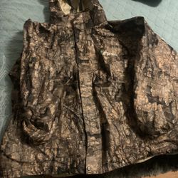 Frog Toggs tree camo rain suit jacket