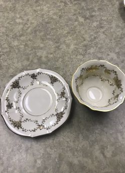 Vintage Lindner Kueps Bavaria tea cup and saucer