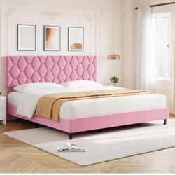 Brand New In Box Modern King Size Platform Bed!