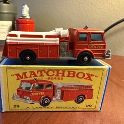 Matchbox No. 29 Denver Fire Pumper Truck Perfect