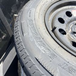 4 Trailer Tires 205x75 -15 With 5 On 5 Rim $420