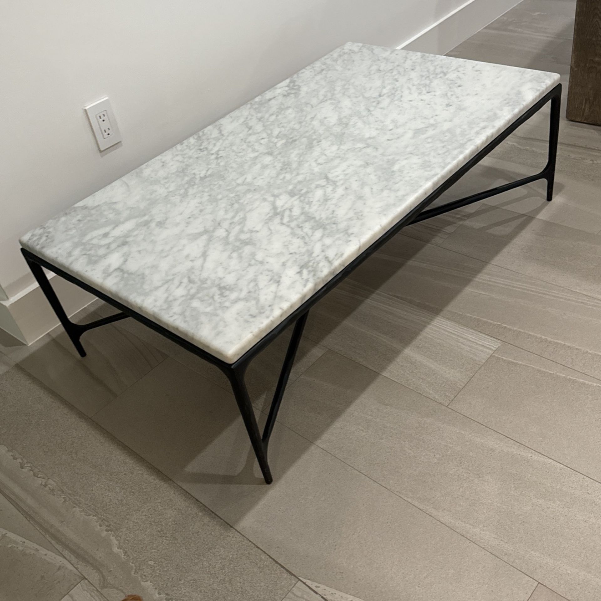 Carrara Marble Coffee Table From Restoration Hardware
