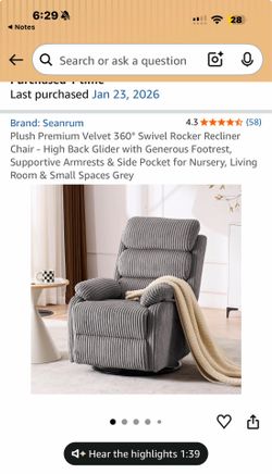 Inside Recliner rocker.