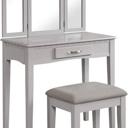 ELLA VANITY TABLE AND STOOL SET - 1/BOX