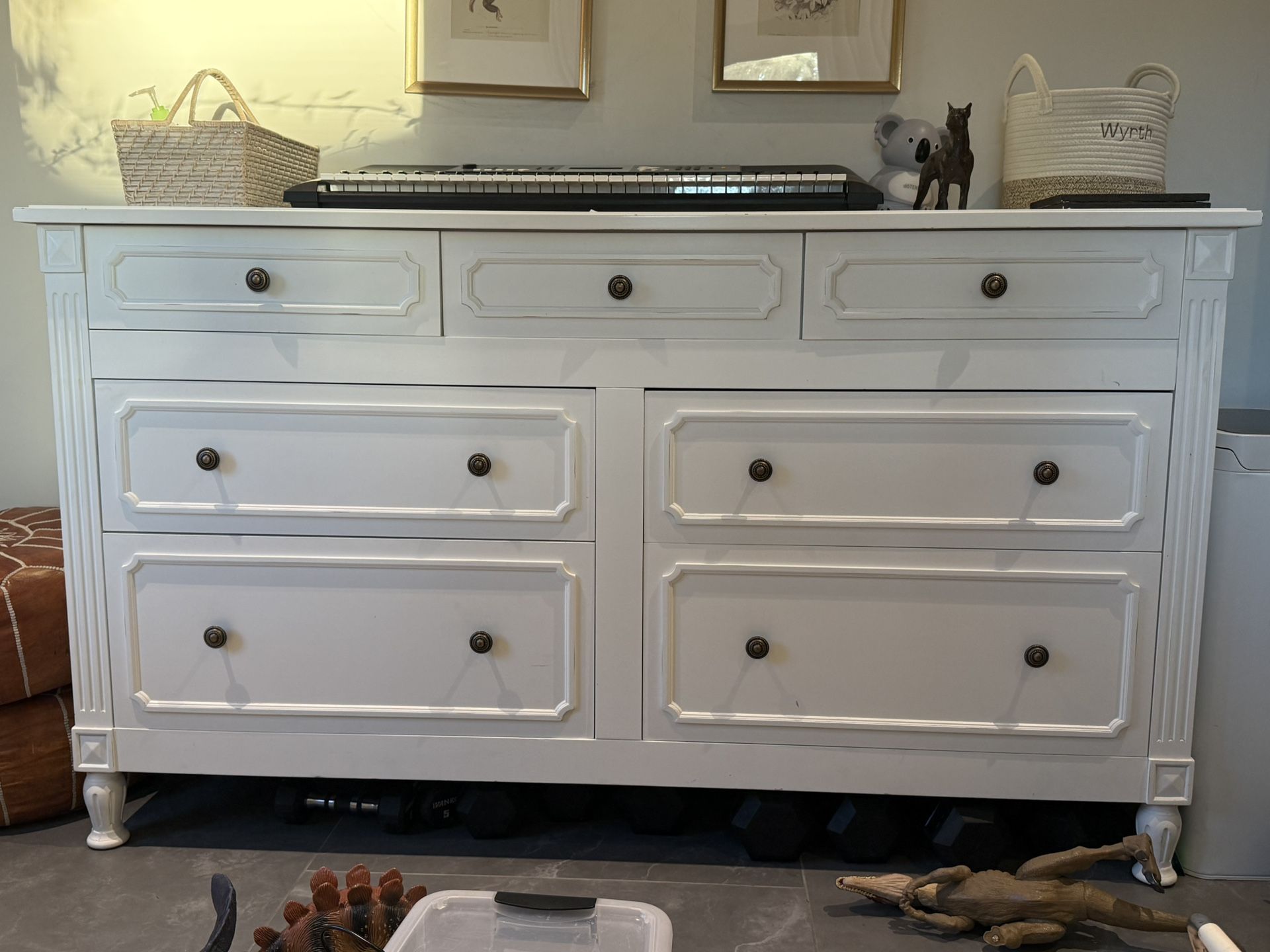Arhaus - White Seven Drawer Dresser